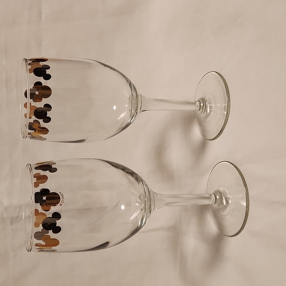 Disney Other - Minnie & Mickey Mouse Gold & Silver Wine Glass Set